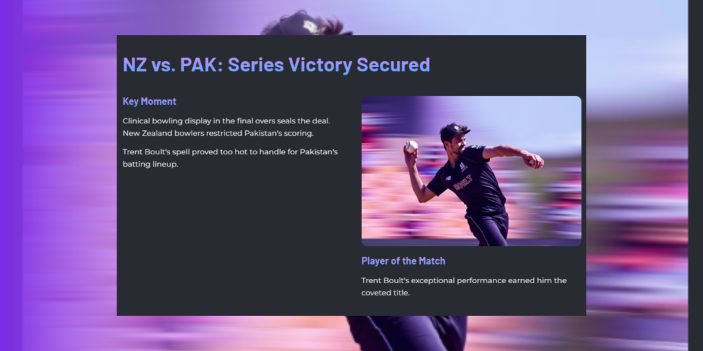 Cricket Action Unleashed: New Zealand Dominates Pakistan, Delhi Capitals Shine in IPL 2025