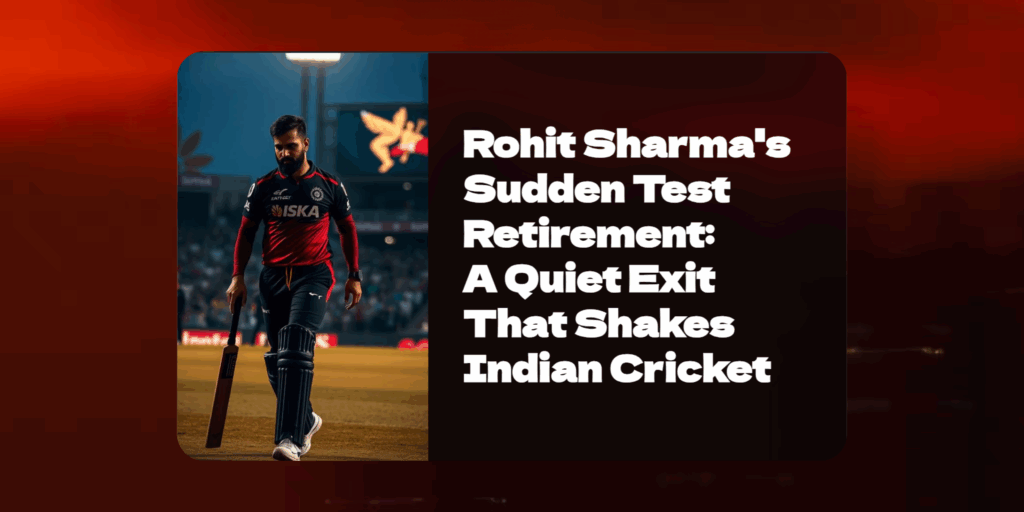5 Ways Rohit Sharma’s Test Retirement Opens New Doors for Indian Cricket