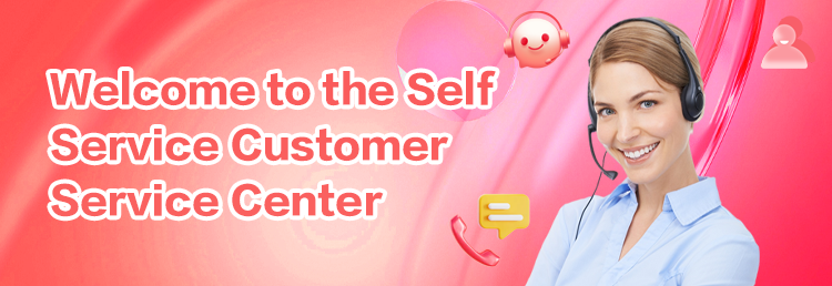 A modern digital dashboard interface showing a Self Service Center with icons representing deposit, withdrawal, password change, and crypto wallet updates, designed with clean UI and vibrant colors